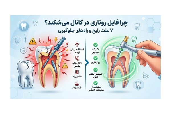 چرا فایل روتاری در کانال می‌شکند؟ ۷ علت رایج و راه‌های جلوگیری